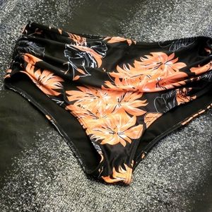 Womens swim high waisted bottoms